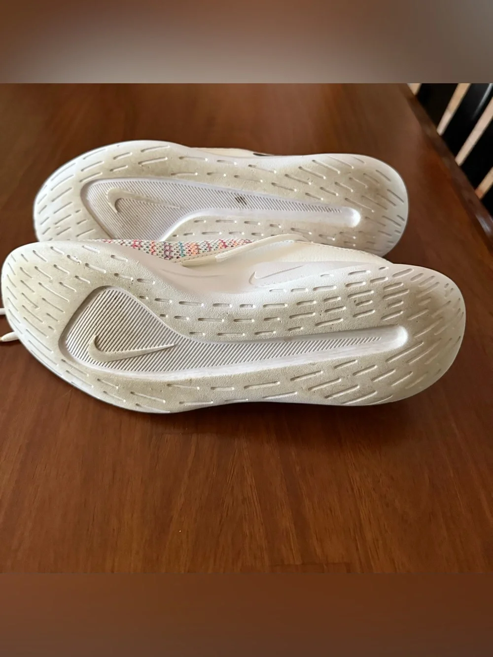 Nike White Multicolor Kids Sneakers